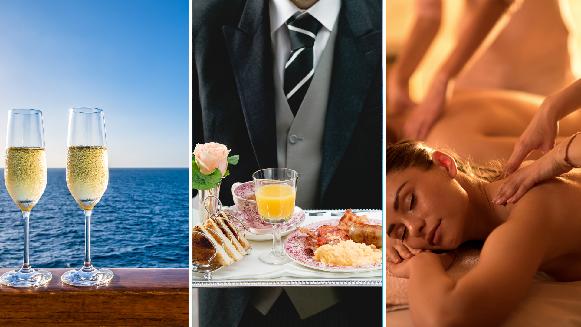 Examples of personalized services on luxury cruises.